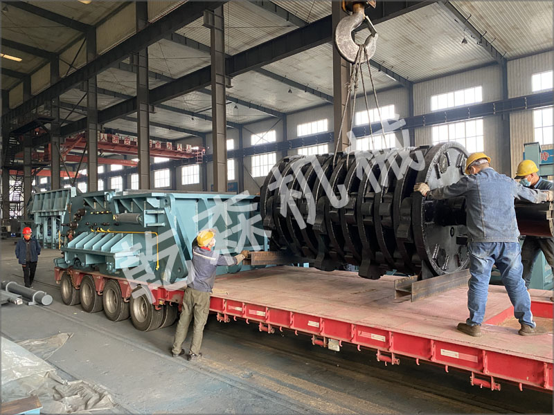 3000马力废钢破碎线陆续发货安徽亳州