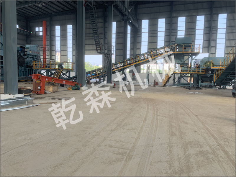 鄂州3000马力废钢破碎线交货安装